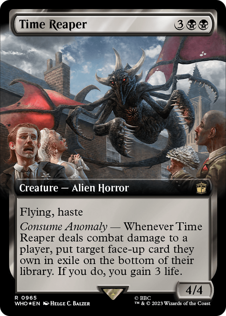 Image of Time Reaper (Extended Art) (Surge Foil) (WHO-965) - Doctor Who: (Extended Art) Foil
