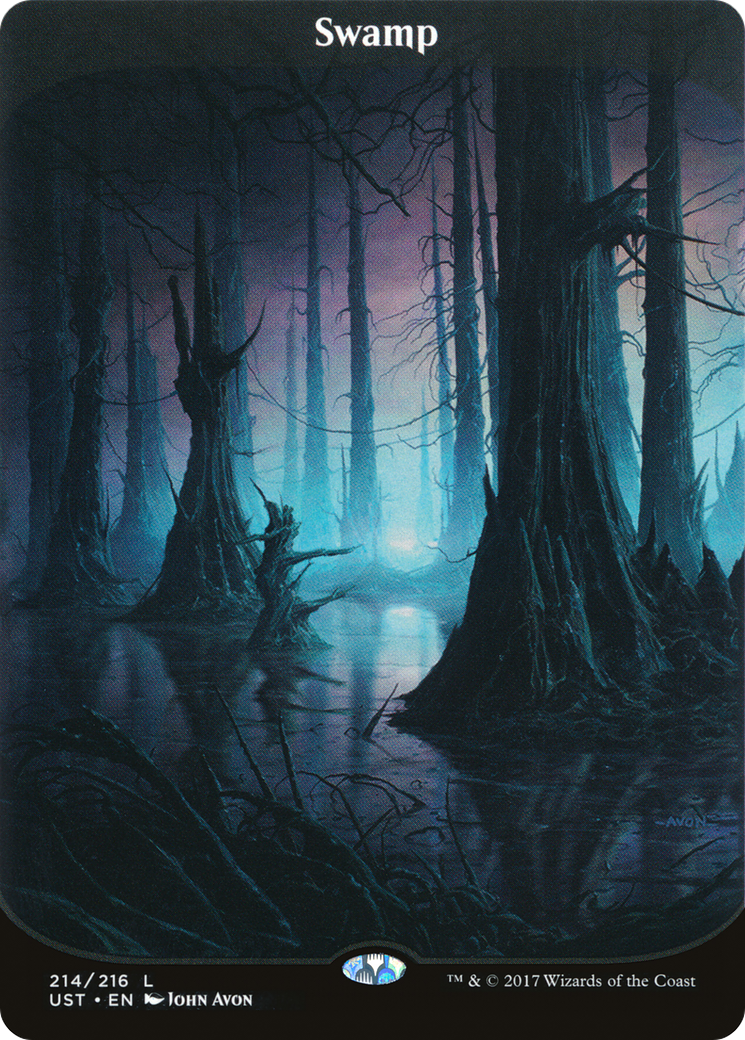 Image of Swamp (UST-214) - Unstable (Borderless) Foil