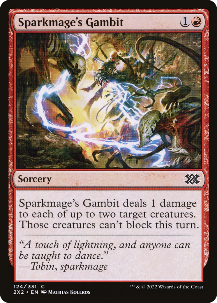 Image of Sparkmage's Gambit (2X2-124) - Double Masters 2022 Foil