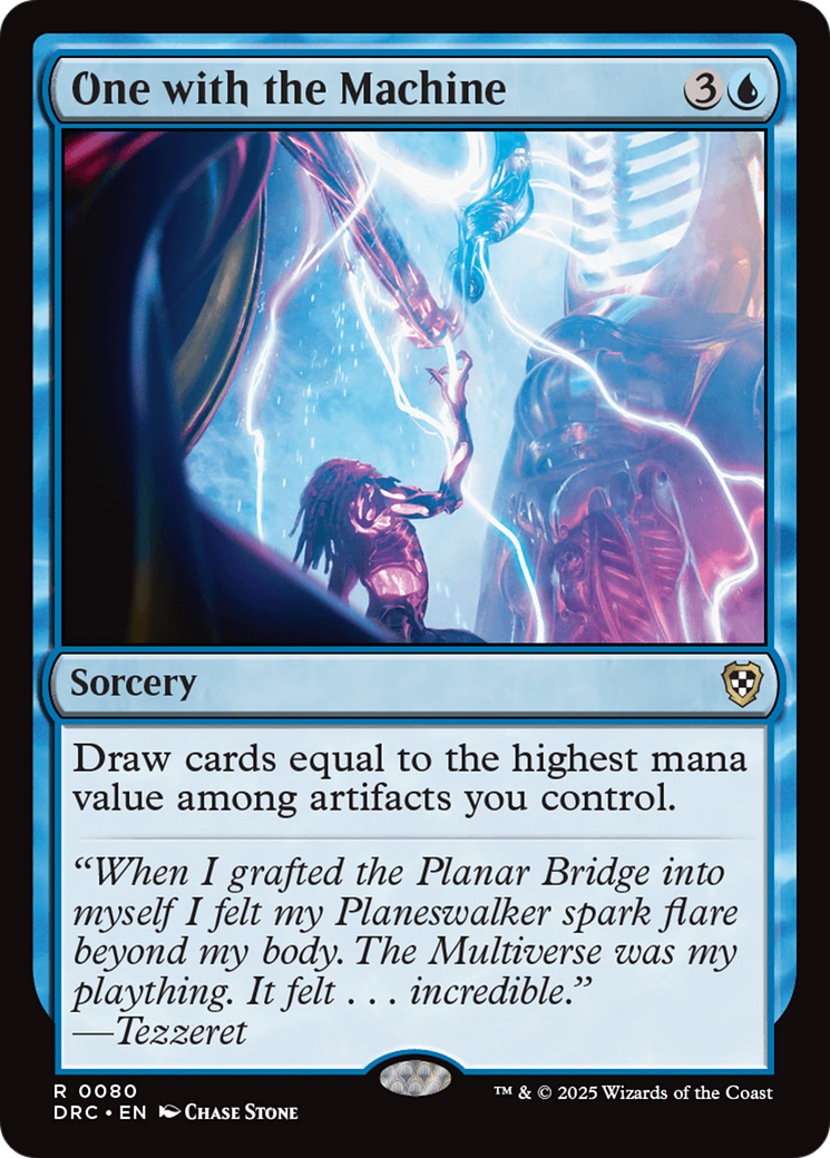 Image of One with the Machine (DRC-080) - Commander: Aetherdrift