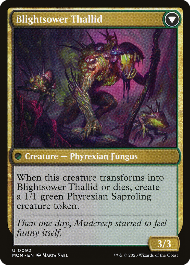 Image of Blightreaper Thallid (MOM-092) - March of the Machine Foil