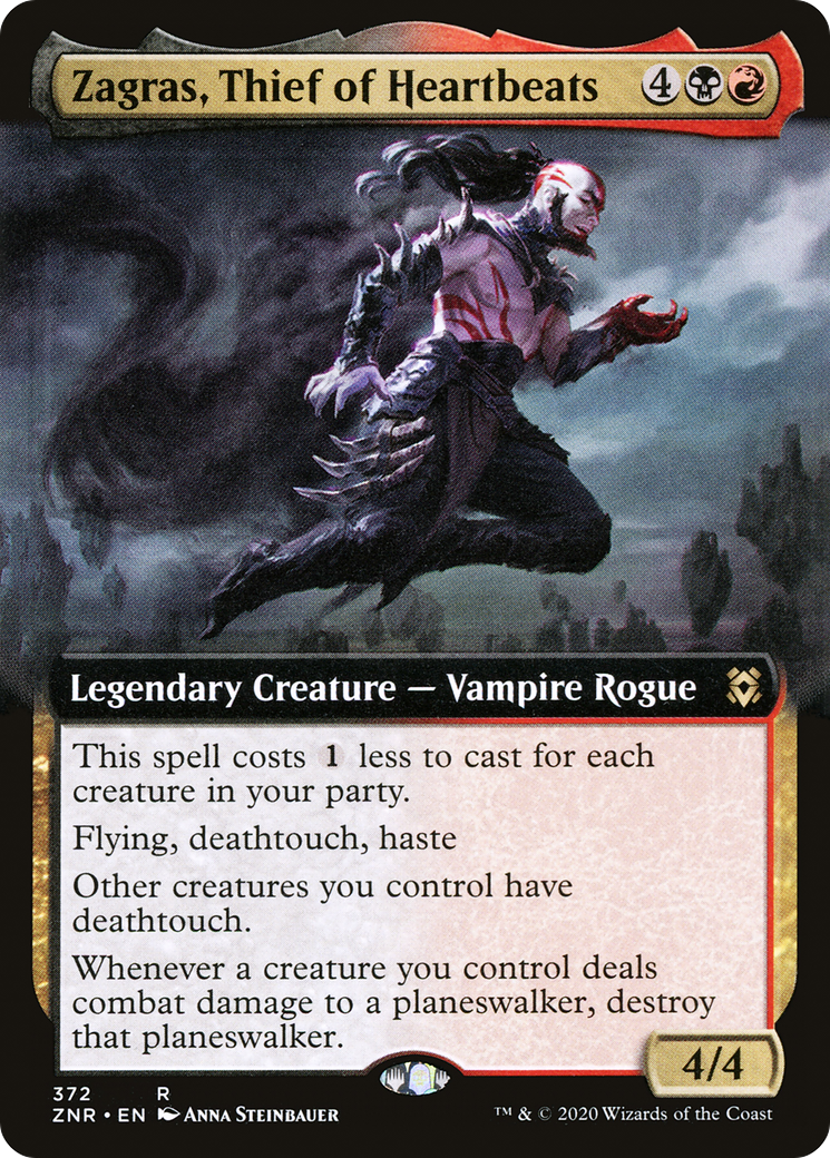 Image of Zagras, Thief of Heartbeats (Extended Art) (ZNR-372) - Zendikar Rising: (Extended Art) Foil