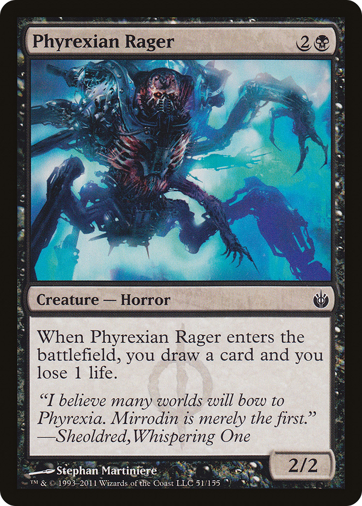 Image of Phyrexian Rager (MBS-051) - Mirrodin Besieged
