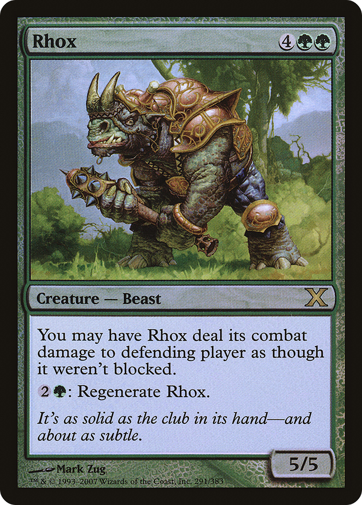 Image of Rhox (10E-291★) - Tenth Edition Foil