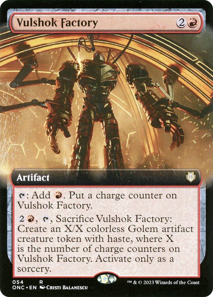Image of Vulshok Factory (Extended Art) (ONC-054) - Phyrexia: All Will Be One Commander: (Extended Art)