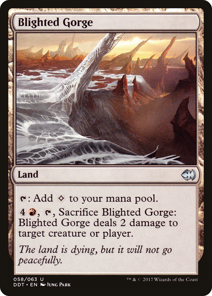 Image of Blighted Gorge (DDT-058) - Duel Decks: Merfolk vs. Goblins