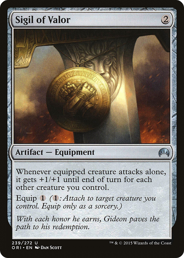 Image of Sigil of Valor (ORI-239) - Magic Origins Foil