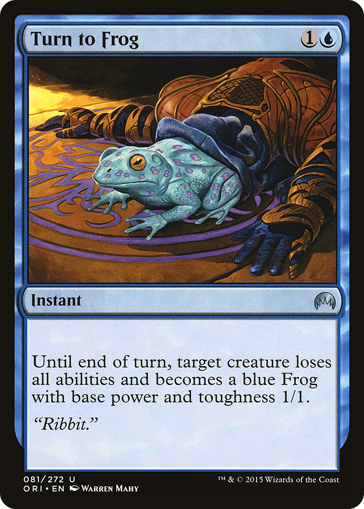 Image of Turn to Frog (ORI-081) - Magic Origins Foil