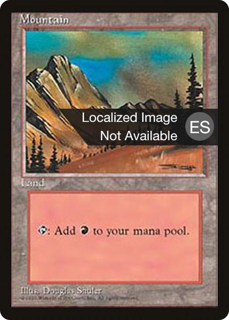 Image of Mountain (C) (4BB-182) - Fourth Edition Foreign Black Border