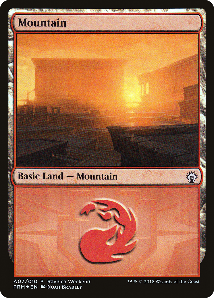 Image of Mountain - Boros (A07) (LARP-007) - GRN Ravnica Weekend Foil