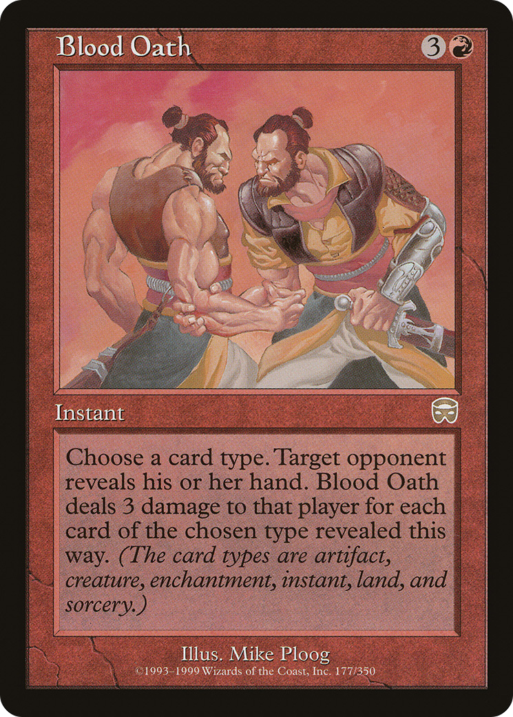 Image of Blood Oath (MMQ-177) - Mercadian Masques Foil