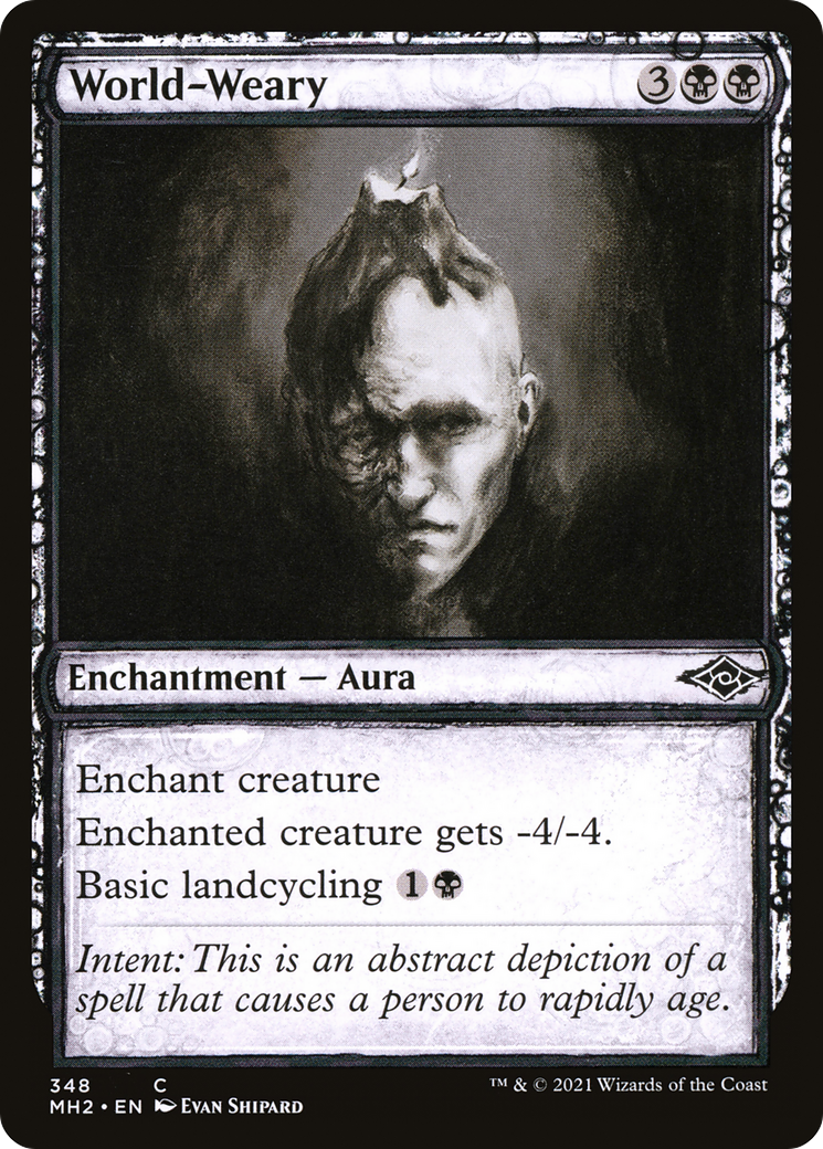 Image of World-Weary (Showcase) (MH2-348) - Modern Horizons 2: (Showcase) Foil