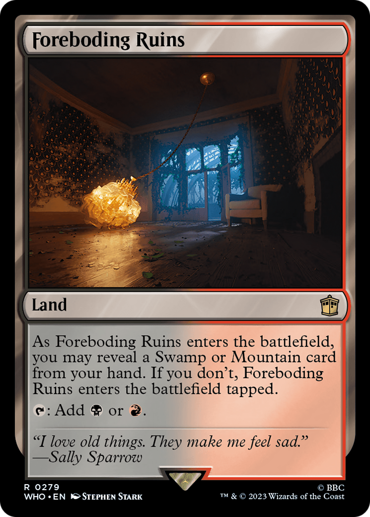 Image of Foreboding Ruins (WHO-279) - Doctor Who Foil