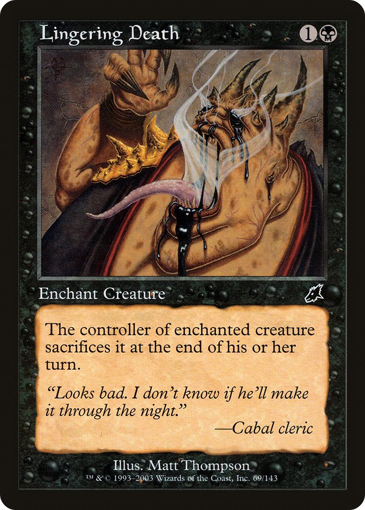 Image of Lingering Death (SCG-069) - Scourge Foil