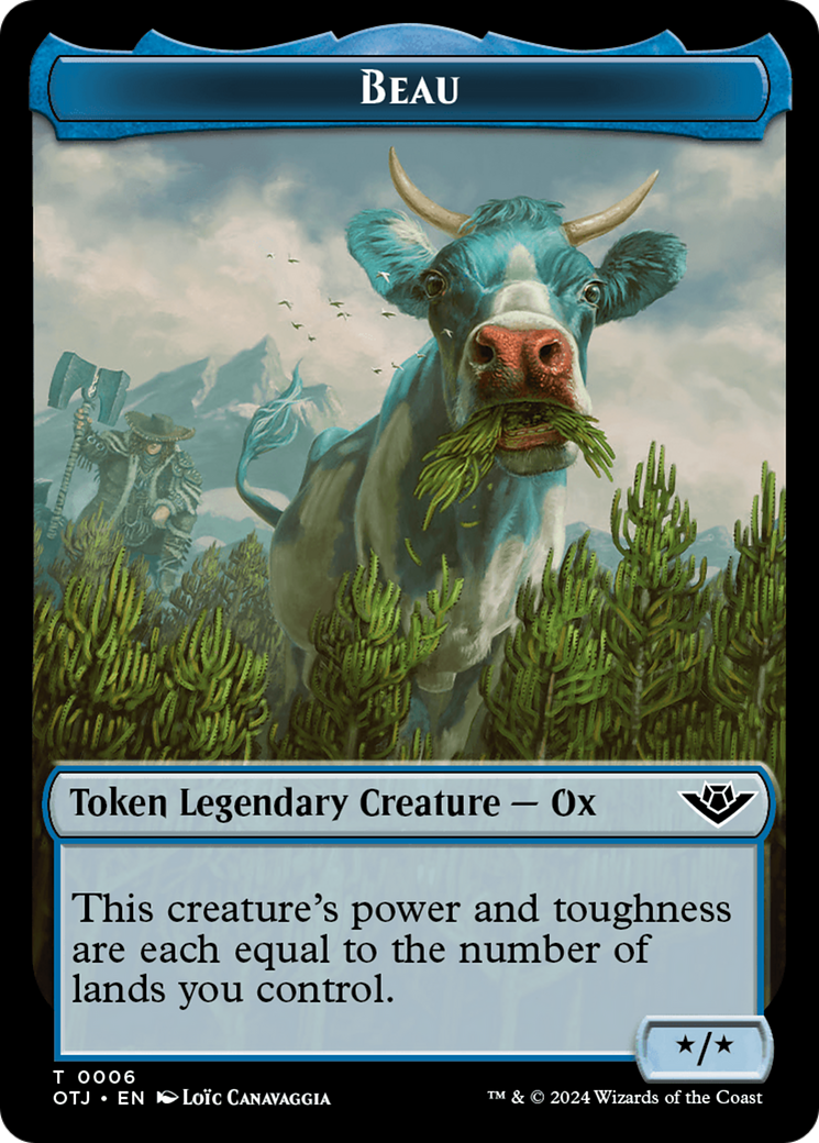 Image of Beau (TOTJ-006) - Outlaws of Thunder Junction Tokens