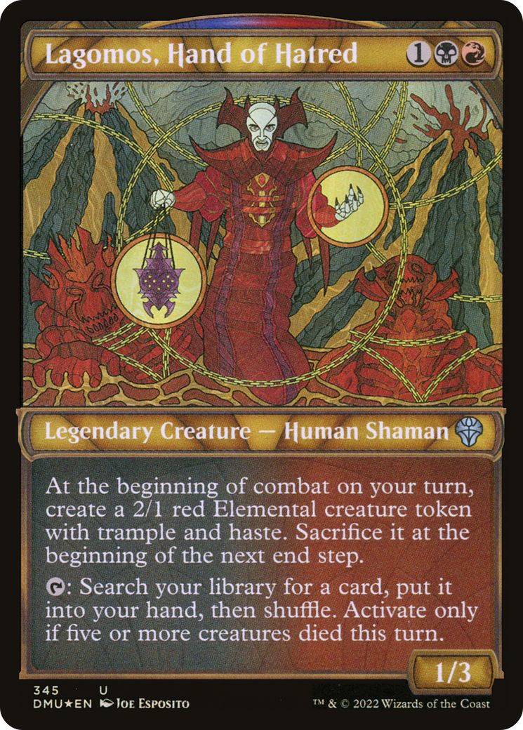 Image of Lagomos, Hand of Hatred (Textured Foil) (DMU-345) - Dominaria United: (Showcase) Foil