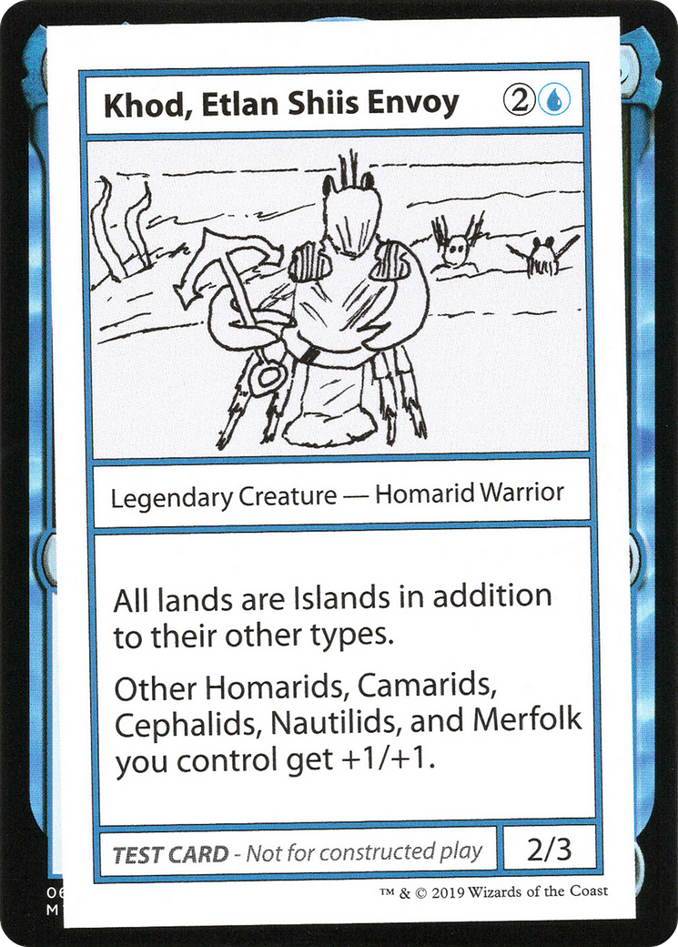 Image of Khod, Etlan Shiis Envoy (No PW Symbol) (CMB1-) - Mystery Booster Playtest Cards 2021