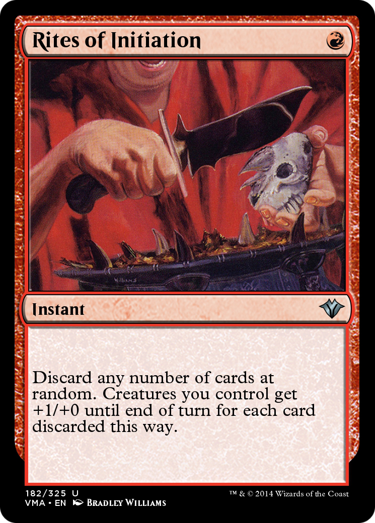 Image of Rites of Initiation (VMA-182) - Vintage Masters Foil