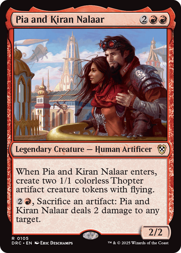 Image of Pia and Kiran Nalaar (DRC-105) - Commander: Aetherdrift
