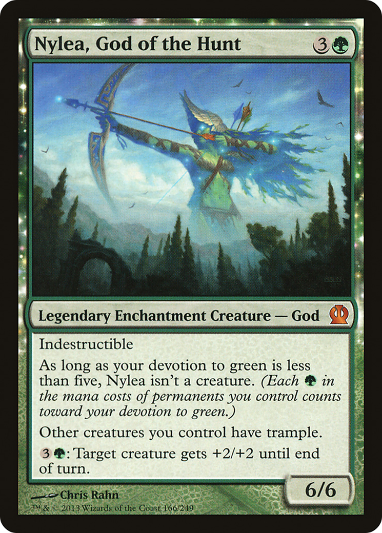 Image of Nylea, God of the Hunt (THS-166) - Theros: (enchantment)