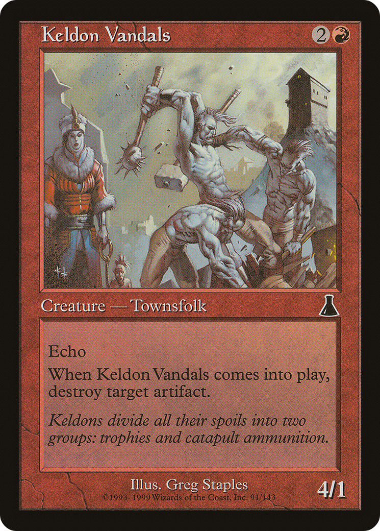 Image of Keldon Vandals (UDS-091) - Urza's Destiny Foil