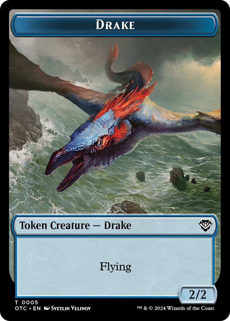 Image of Drake (TOTC-005) - Outlaws of Thunder Junction Commander Tokens