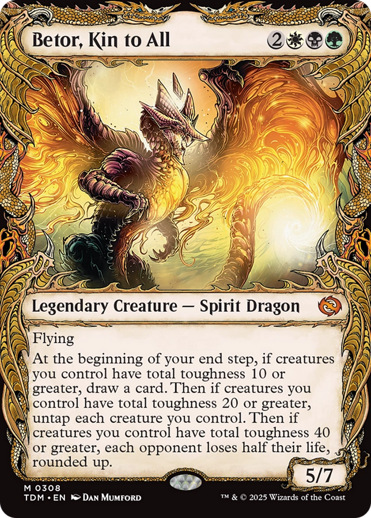 Image of Betor, Kin to All (Showcase) (TDM-308) - Tarkir: Dragonstorm: (Showcase)