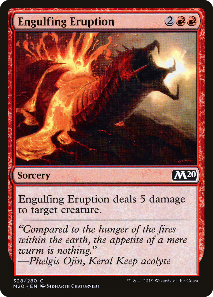 Image of Engulfing Eruption (M20-328) - Core Set 2020