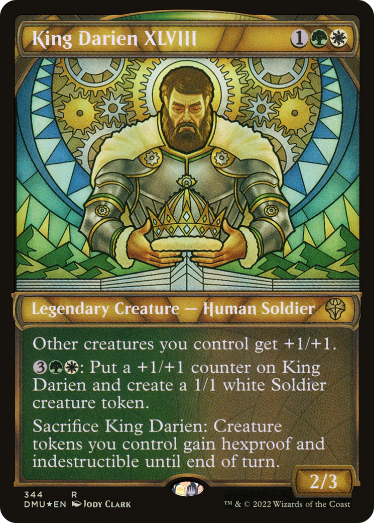Image of King Darien XLVIII (Textured Foil) (DMU-344) - Dominaria United: (Showcase) Foil