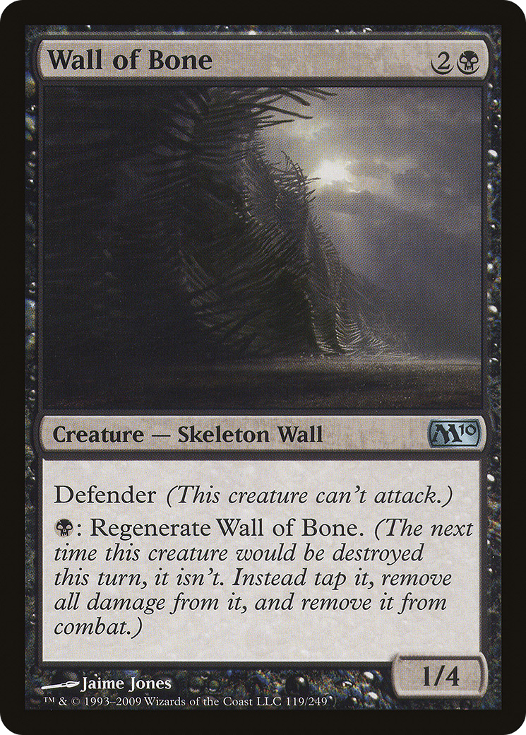 Image of Wall of Bone (M10-119) - Magic 2010