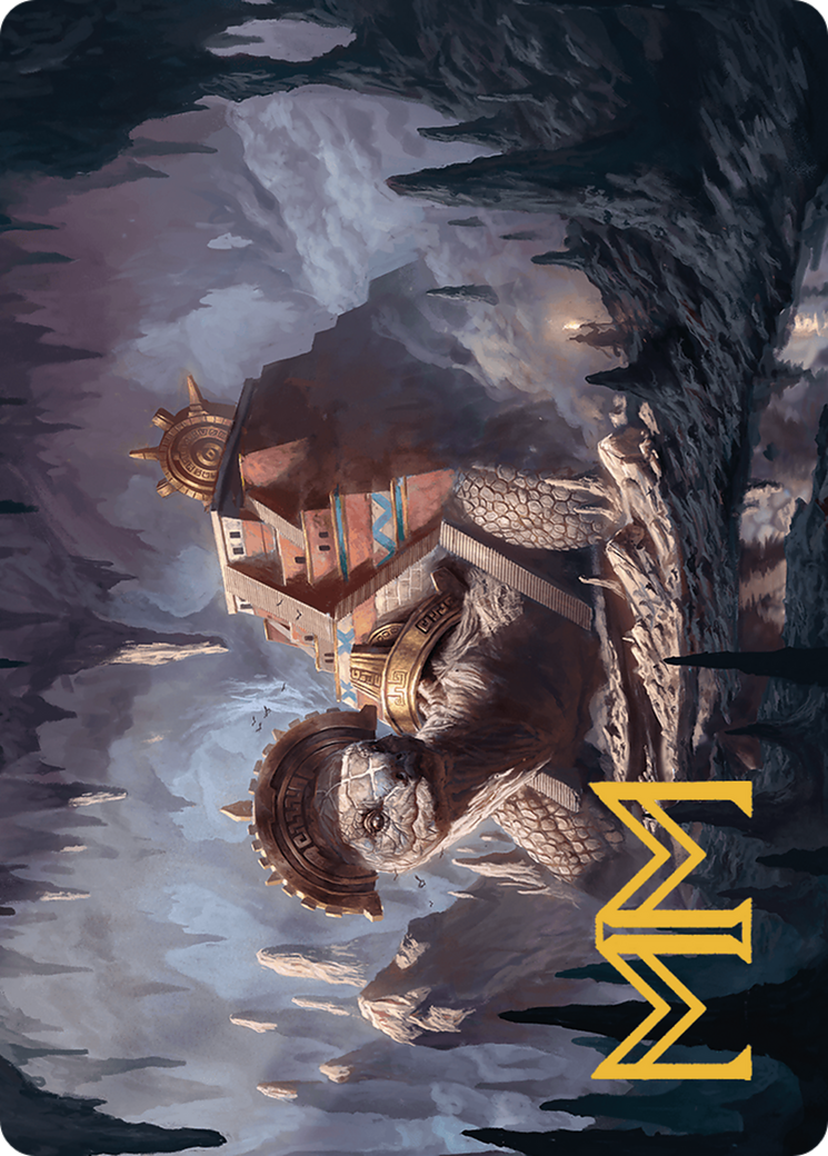 Image of Bedrock Tortoise // Bedrock Tortoise (ALCI-023) - The Lost Caverns of Ixalan Art Series (Borderless)