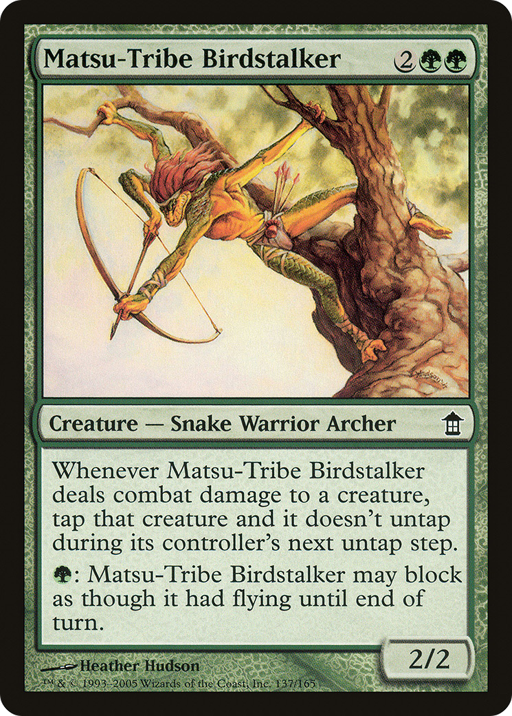 Image of Matsu-Tribe Birdstalker (SOK-137) - Saviors of Kamigawa