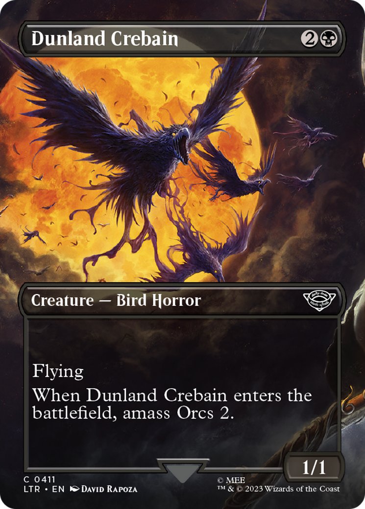 Image of Dunland Crebain (Borderless) (LTR-411) - The Lord of the Rings: Tales of Middle-earth (Borderless)