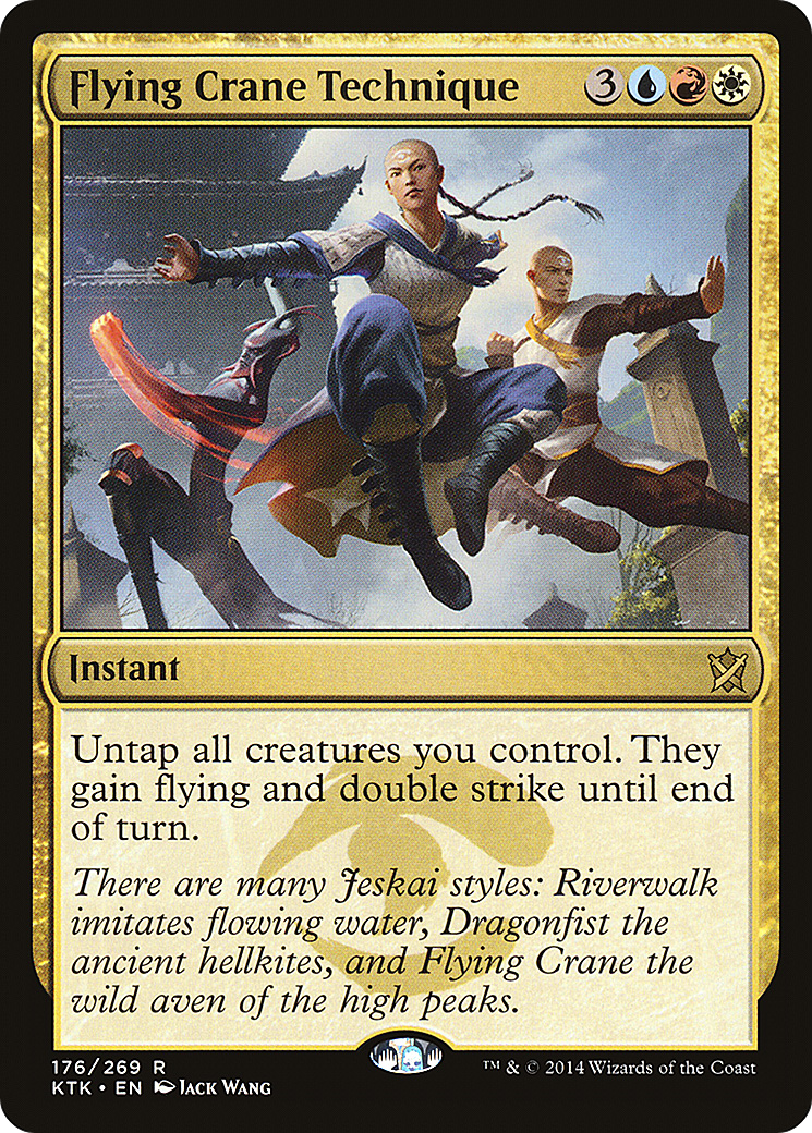 Image of Flying Crane Technique (KTK-176) - Khans of Tarkir Foil