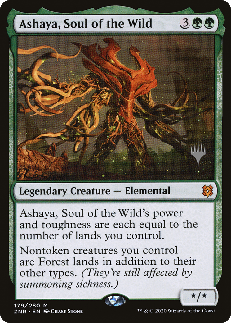 Image of Ashaya, Soul of the Wild (PPZNR-179) - Zendikar Rising Promos Foil