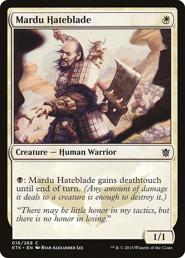Image of Mardu Hateblade (KTK-016) - Khans of Tarkir