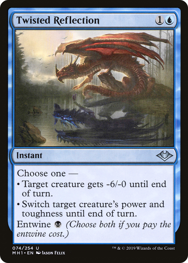 Image of Twisted Reflection (MH1-074) - Modern Horizons Foil