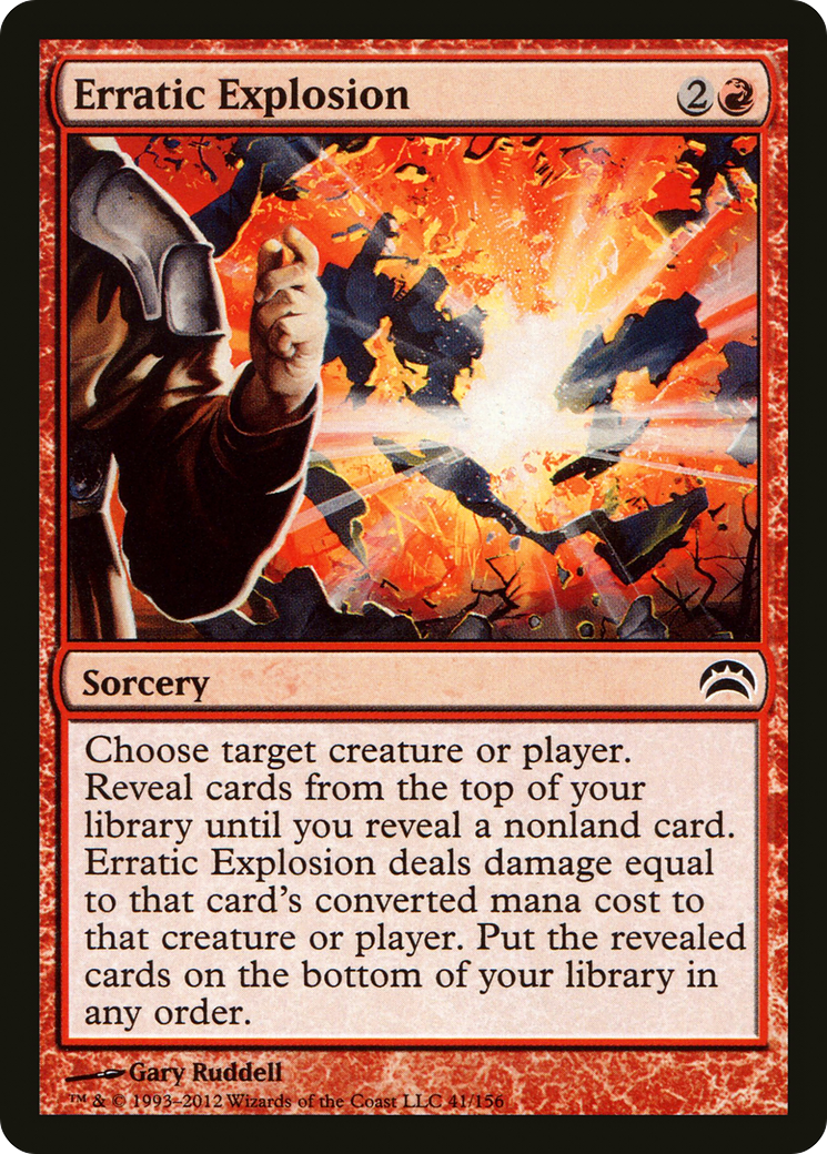 Image of Erratic Explosion (PC2-041) - Planechase 2012 Foil