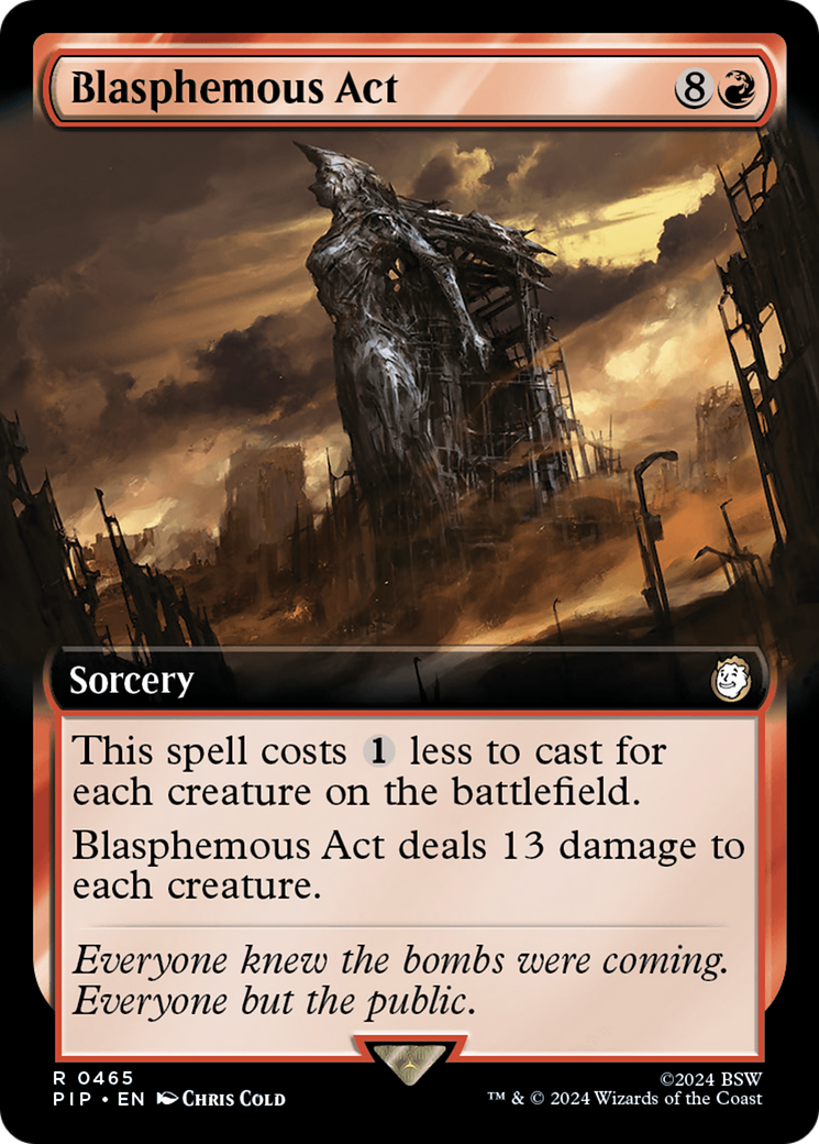 Image of Blasphemous Act (Extended Art) (PIP-465) - Fallout: (Extended Art) Foil