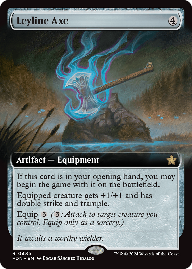 Image of Leyline Axe (Extended Art) (FDN-485) - Foundations: (Extended Art)