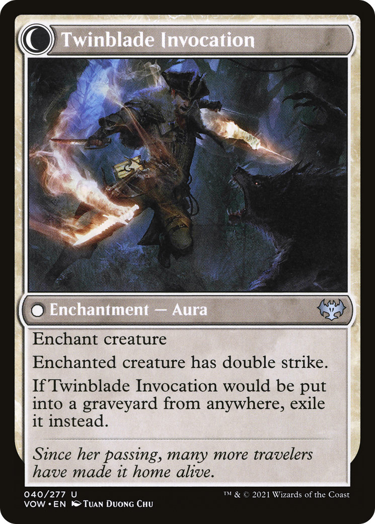 Image of Twinblade Geist (VOW-040) - Innistrad: Crimson Vow: (Double Faced Transform) Foil