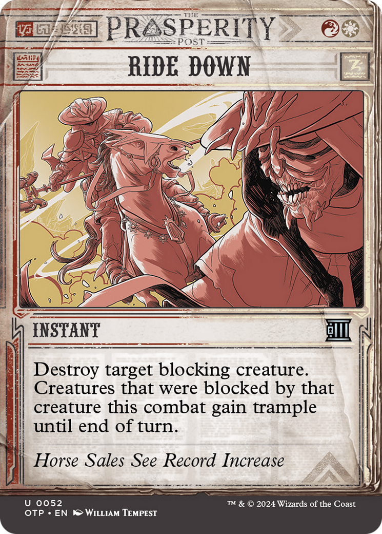 Image of Ride Down (OTP-052) - Breaking News: (Showcase) (Borderless) Foil