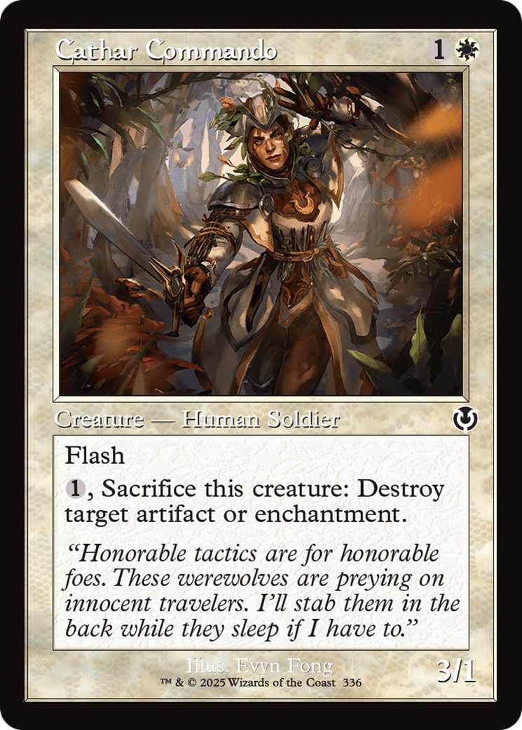 Image of Cathar Commando (Retro Frame) (INR-336) - Innistrad Remastered