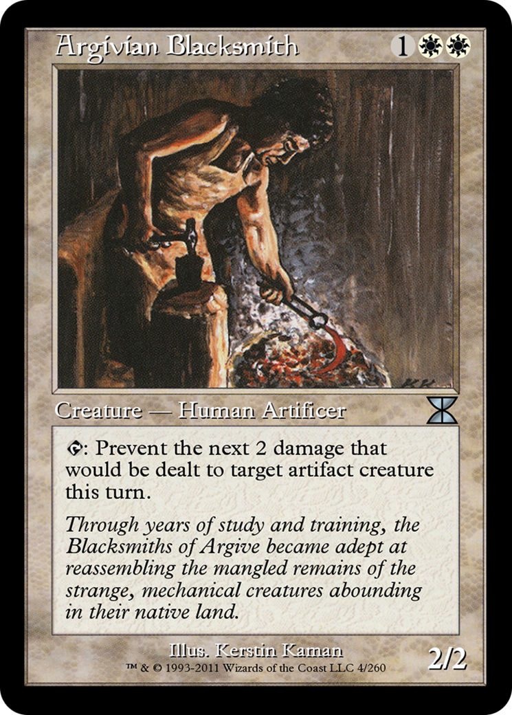 Image of Argivian Blacksmith (ME4-004) - Masters Edition IV Foil