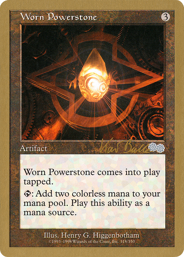 Image of Worn Powerstone - 1999 Kai Budde (USG) (WCD-) - World Championship Decks 1999