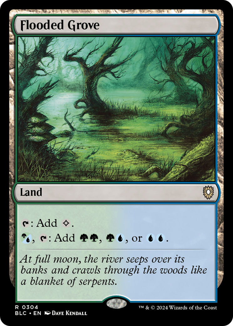 Image of Flooded Grove (BLC-304) - Bloomburrow Commander