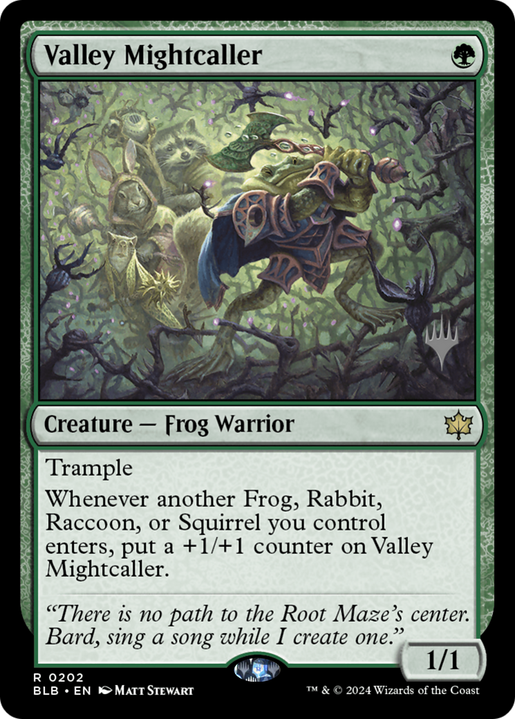 Image of Valley Mightcaller (PPBLB-202) - Bloomburrow Promos