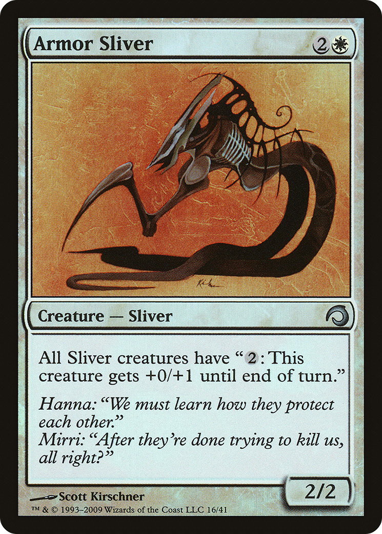 Image of Armor Sliver (PDS-016) - Premium Deck Series: Slivers Foil