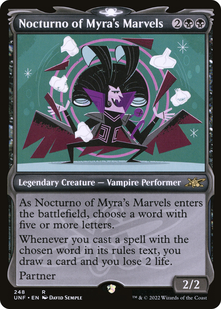 Image of Nocturno of Myra's Marvels (Showcase) (UNF-248) - Unfinity: (Showcase)