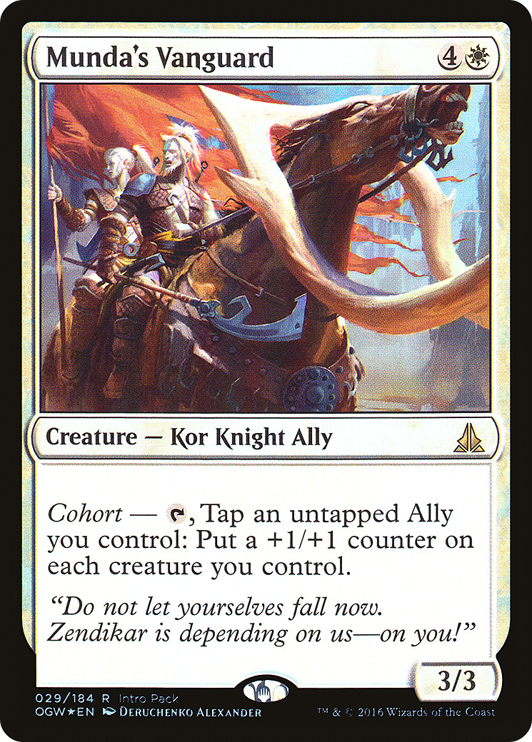 Image of Munda's Vanguard (UMP-029) - Oath of the Gatewatch Promos Foil